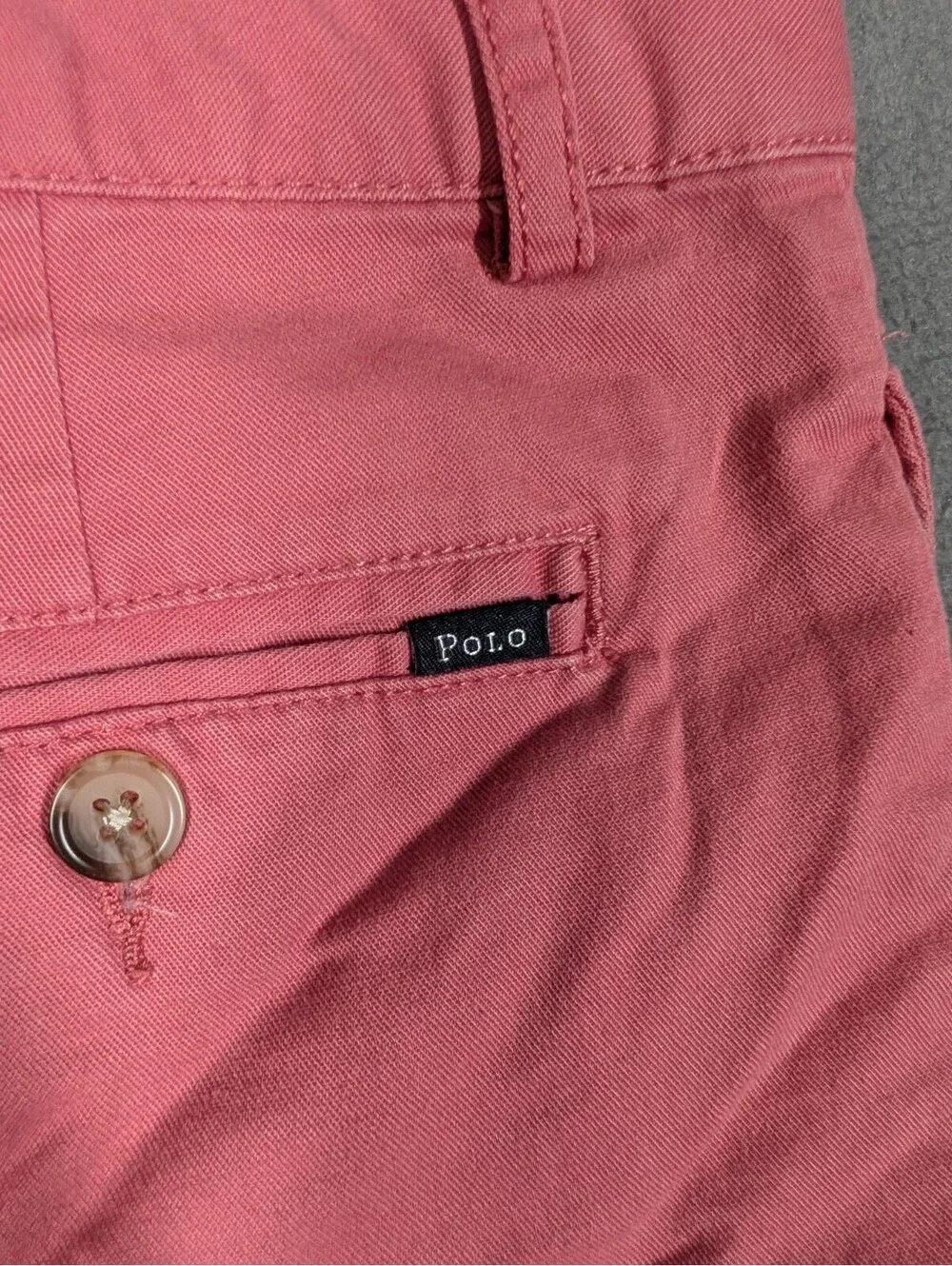 Polo Ralph Lauren Boys 14 Pink Chino Bermuda Shorts Cotton Stretch Preppy Golf